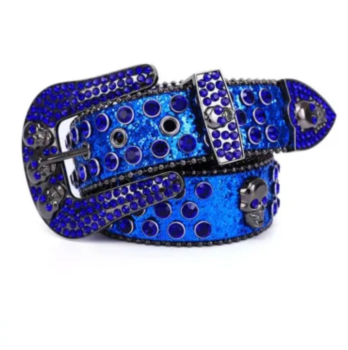 Cannabys Skull Rhinestone Belt